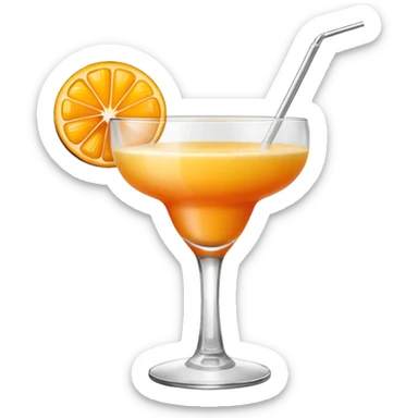 Mango daiqiri und nichts am glas schmücken sticker