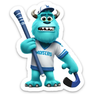 Monsters inc sully hockey sticker