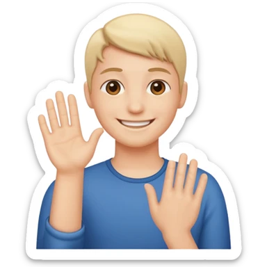 person patting themself on the back sticker