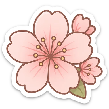 sakura cherry blossom flower, remove background sticker