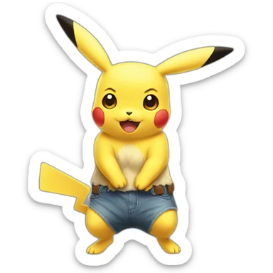 Tête Pikachu sticker