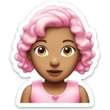 love pink with hello kitty in there sticker