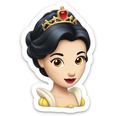 Snow White princess sticker