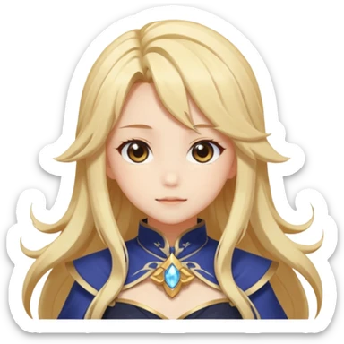 Cute Lumine from Genshin Impact in Photorealistic Hoyoverse Anime Style  sticker