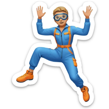 sky diving sticker
