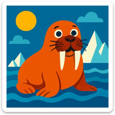Walrus sticker