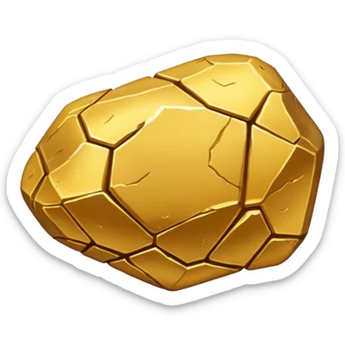 Gold nugget sticker
