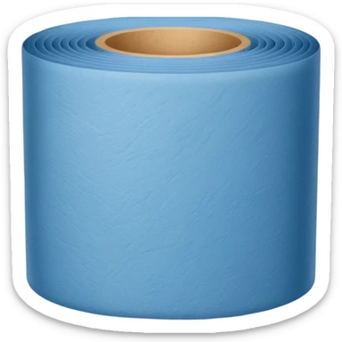 A roll of blue wallpaper  sticker