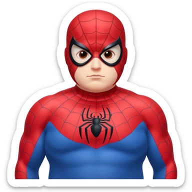 Fat Spiderman sticker