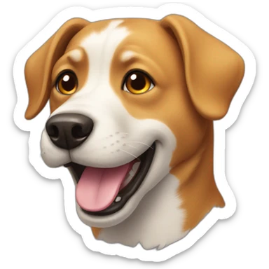 Dog happy sticker