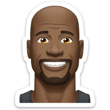 terry crews cartoon wearing henley sticker