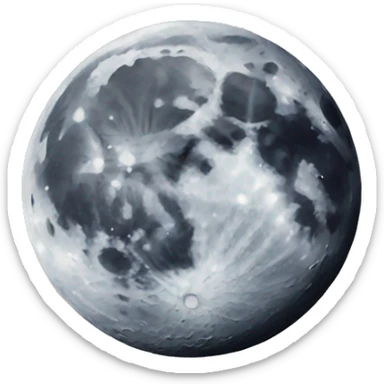 Moon sticker