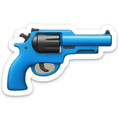 blue gun sticker