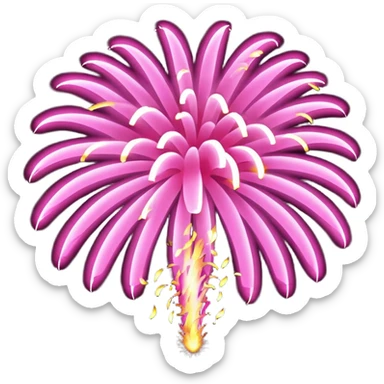 firework pink sticker