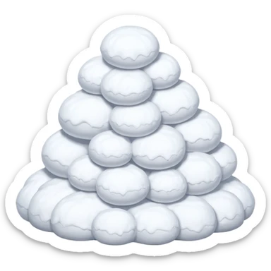  snow accumulate sticker