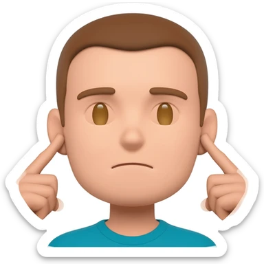 Apologize by pinching ears sticker