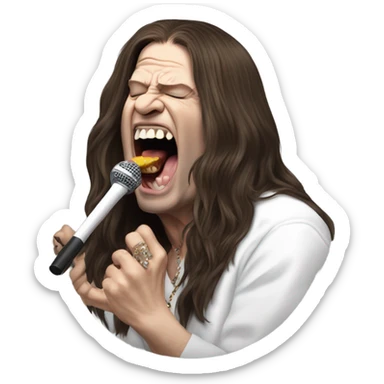 ozzy osbourne biting  sticker