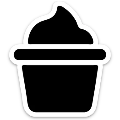 A sauce in a fast food packaging sticker