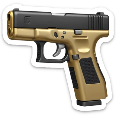 Emoji with Glock sticker
