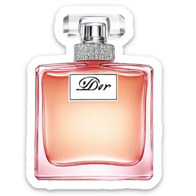 Miss dior perfume sticker