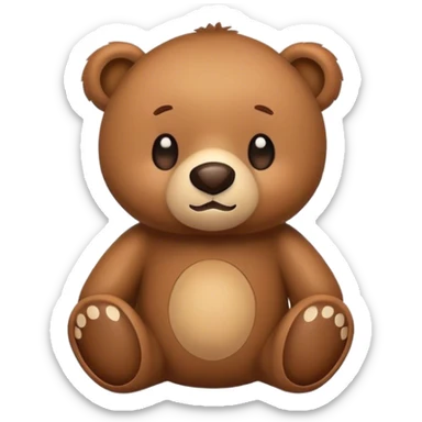stuffed bear sticker