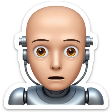 Robot killing a man sticker