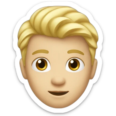 Petit garçon blond en tenu de foot sticker