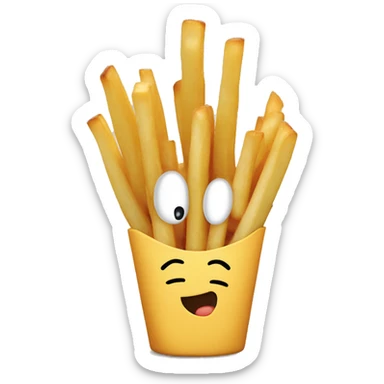 Cute Frenn fries ￼ sticker