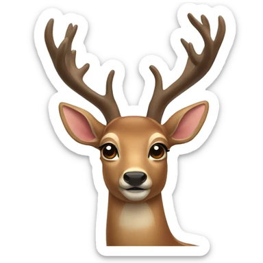 Deer sticker