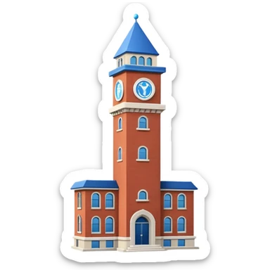 Tower University blue sticker