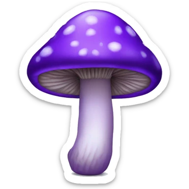 Purple mushrooms  sticker