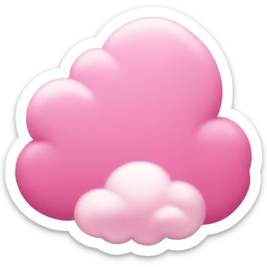 Pink cloud ☁️  sticker