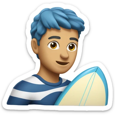 Leniwiec na desce do surfingu  sticker