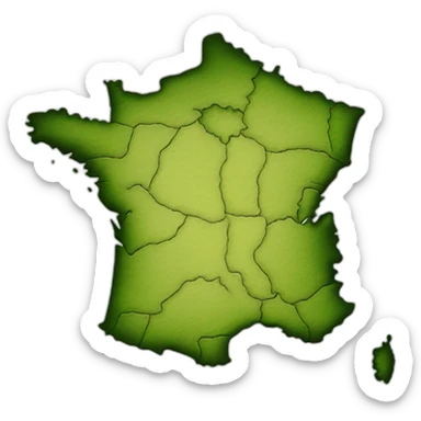 Map of France sticker