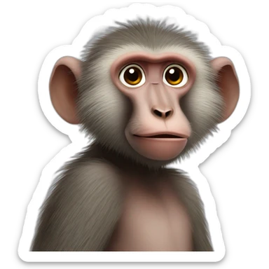 baboon sticker