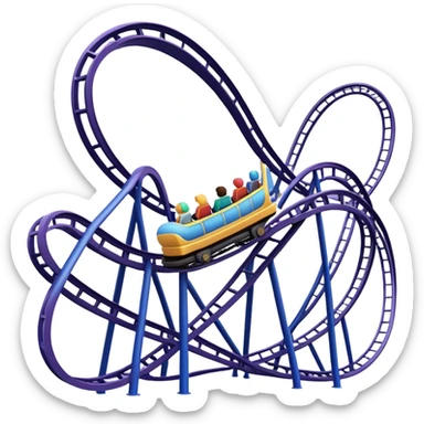 Roller coaster through the Milky Way sticker