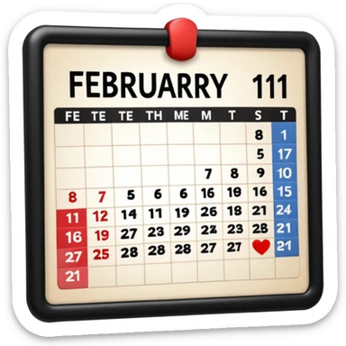 dibuja el 11 de febrero  sticker