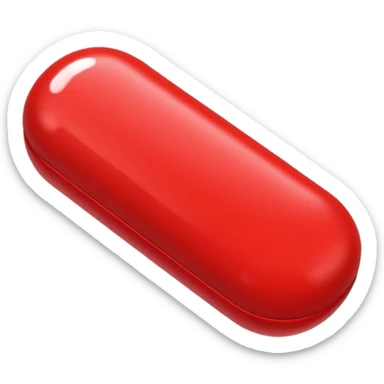 A Case in red Pill sticker