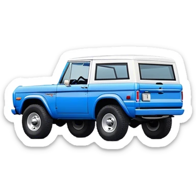 Ford Bronco - Ford (Model Year: 2021) (Iconic colour: Blue) sticker