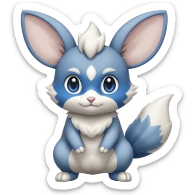 Minccino-Chincilla-Cinccino-Meowstic-fusion sticker