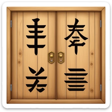 hotel room number 309 in Japanese sticker