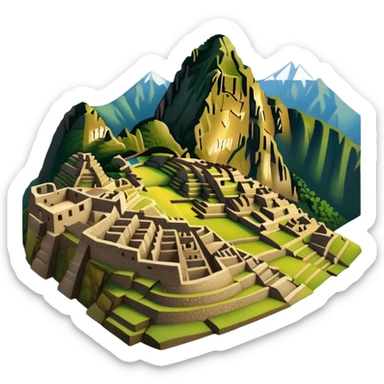machu pichu, no frame sticker