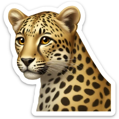 Leopard sticker