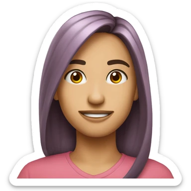 Hilo de color rosad sticker