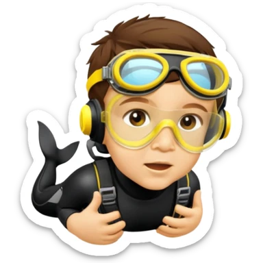 Diver sticker