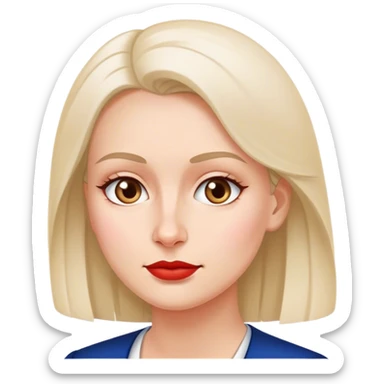 patriot polish european woman simple patriot politician modern sticker