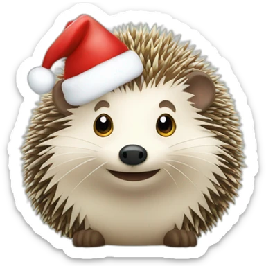 christmas-hedgehog sticker