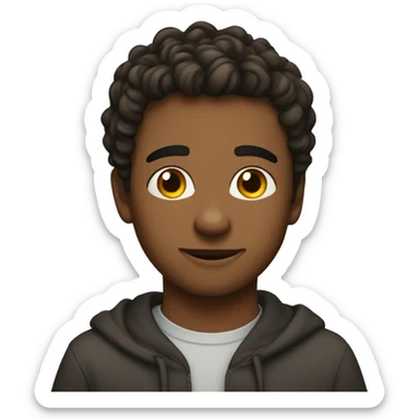 Young man with narcissistic personality  sticker