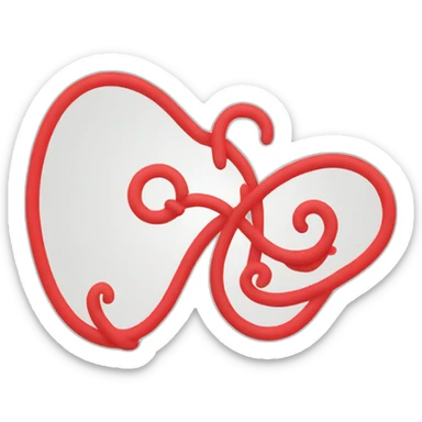 ide red squiggly line sticker