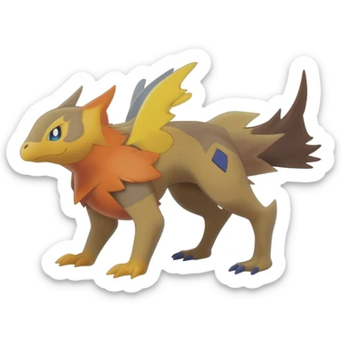 Helioptile-Miraidon-l-Pokémon, full body sticker